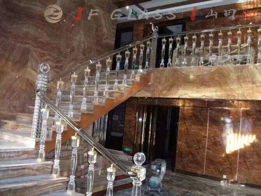 Therapeutische Schitterende Balustrade K9 Crystal Glass Pillars