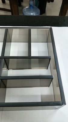 De Doos van het Glasambachten van Humidor Tempered Stained van de make-uporganisator