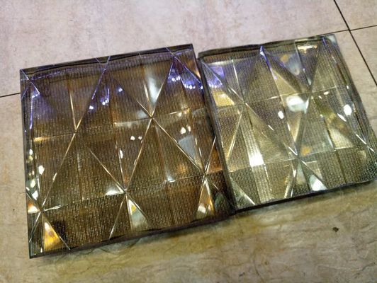 Oppervlakte zelfs Artistiek SGCC 300x300mm Zand Gesneden Glas