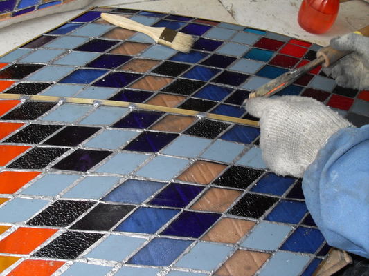 Geharde Heldere Ingelegde Duidelijke 20mm Leaded Gebrandschilderd glascomités
