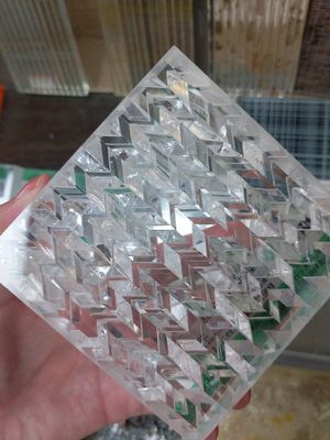 SGCC-de steen polijst pvc-Filmswindscherm Crystal Acrylic Glass