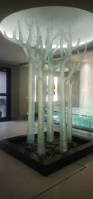 Kunstwerk Monolithisch Aangemaakt Glas