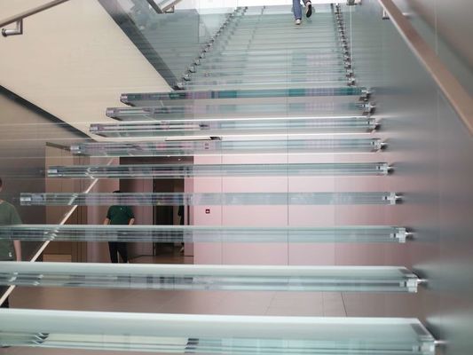 De transparante Frameless-Balustrade boog Gelamineerd Glas