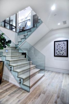 De transparante Frameless-Balustrade boog Gelamineerd Glas