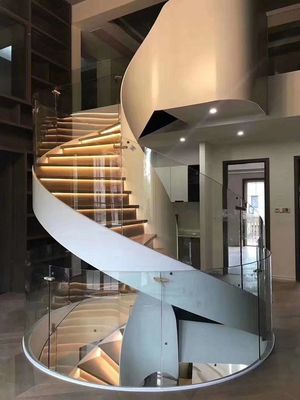 De transparante Frameless-Balustrade boog Gelamineerd Glas