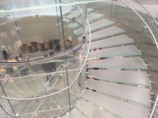 De transparante Frameless-Balustrade boog Gelamineerd Glas