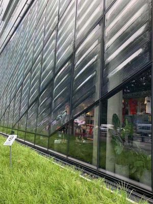 Gordijngevel Doorzichtig 6000x1830mm Gesneden Gelamineerd Glas