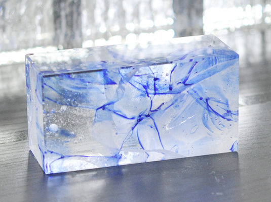 Van de de Leuningsbestrating 6x8 van de hotel Duidelijk Vlotter het Glasblok