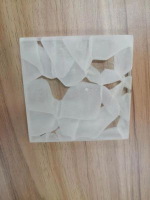 Bewolkte Jade Opaque Acid Etched 19mm Bakstenen van het Glasblok