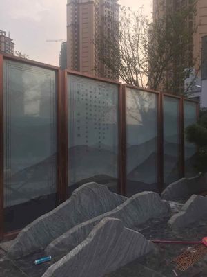 Het openluchtscherm hardde 3mm Decoratief Gelamineerd Glas
