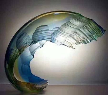 Kleurrijke Binnendecor Duidelijke Lichtgevende Golf Crystal Award