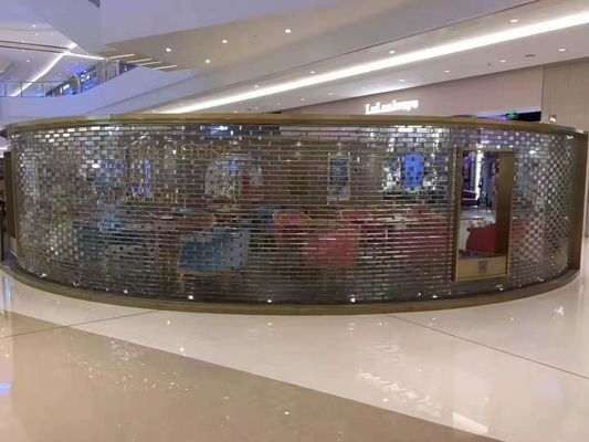 Spiegeleffect Antislip 80mm het Vensterblokken van de Glasbadkamers