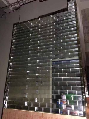 De Vloermuur van de hitteisolatie Tegels van de het Glasbaksteen van het 2 Duimrooster de Duidelijke