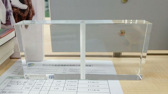 De bureaubouw SGCC 19mm ziet door Glasblok