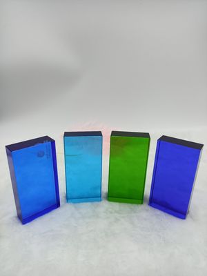 Het Blokbakstenen van het verdelings Kleurrijke Stevige Stofdichte 80mm Glas