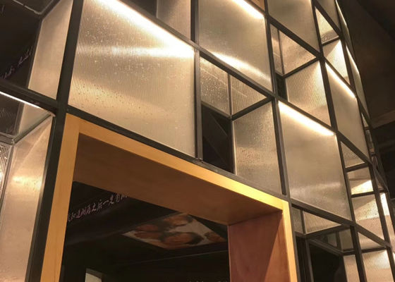 Ultra Duidelijk Abstract 4mm Shopfronts Decoratief Gesmolten Glas