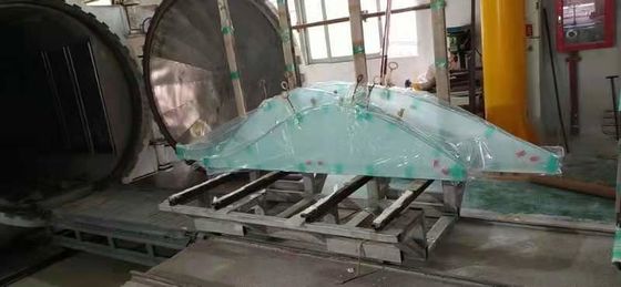 De decoratieve Geharde Verdeling lamineerde Onregelmatig gevormd Glas