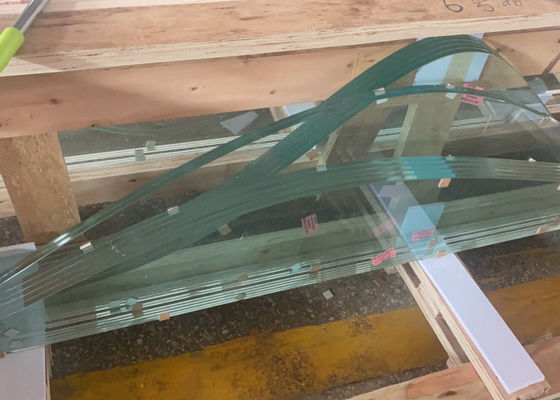 De decoratieve Geharde Verdeling lamineerde Onregelmatig gevormd Glas